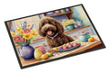 Decorating Easter Labradoodle Doormat