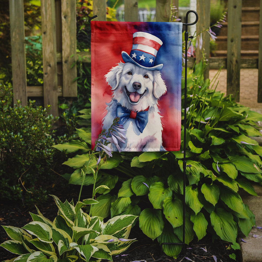 Kuvasz Patriotic American Garden Flag