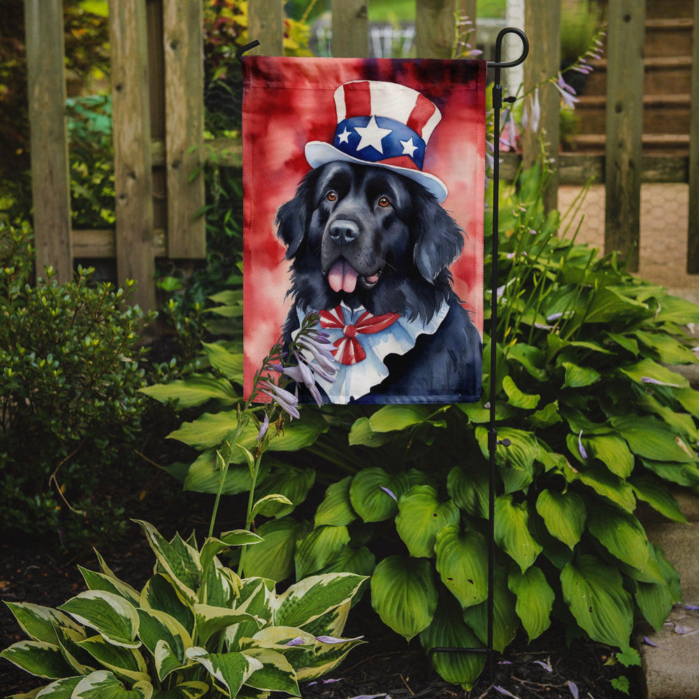 Newfoundland Patriotic American Garden Flag