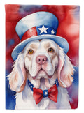Clumber Spaniel Patriotic American Garden Flag