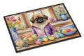 Decorating Easter Pekingese Doormat