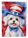 Maltese Patriotic American Garden Flag