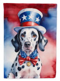 Dalmatian Patriotic American Garden Flag