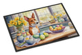 Decorating Easter Basenji Doormat