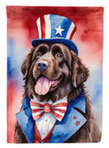 Newfoundland Patriotic American Garden Flag