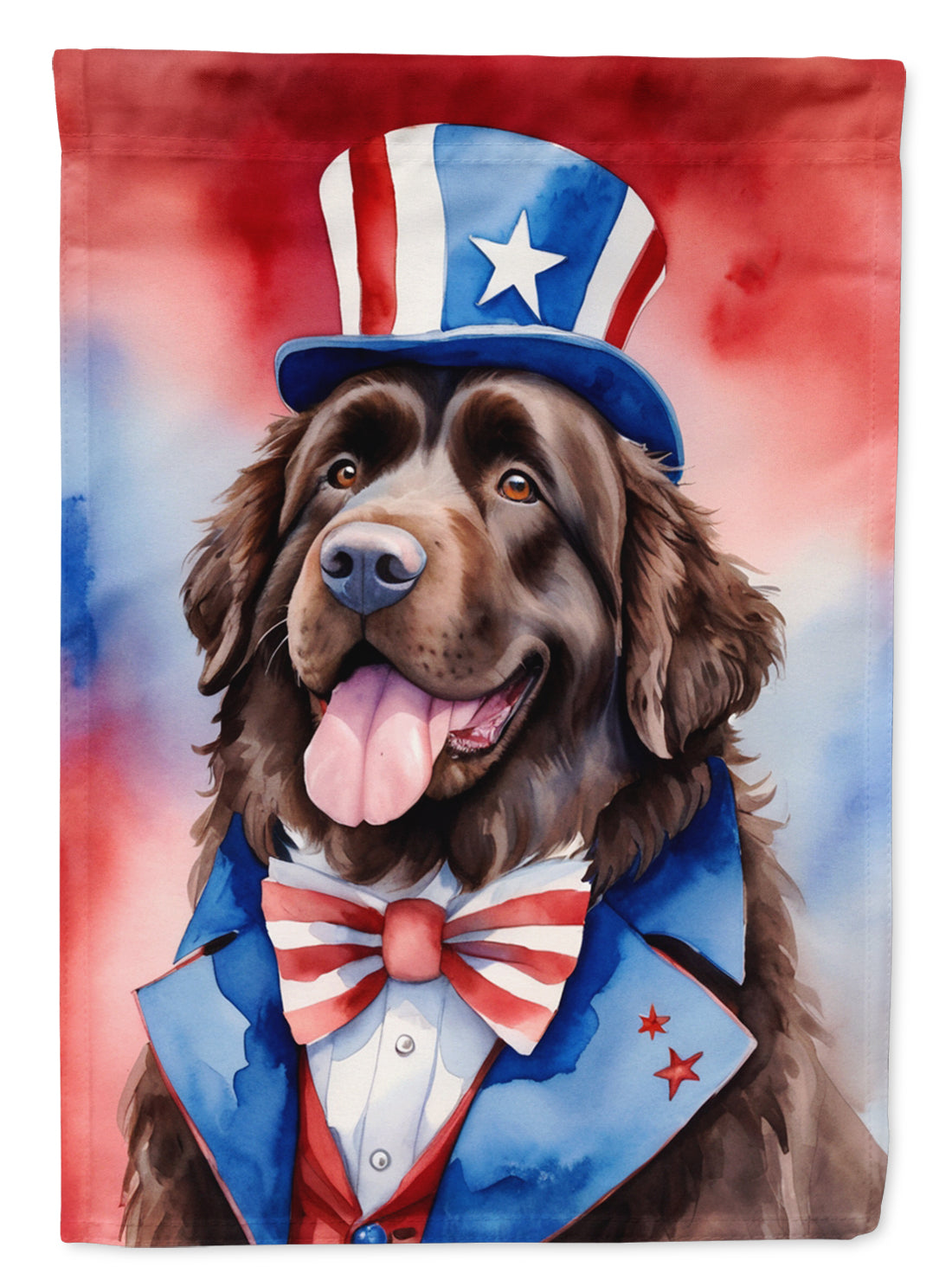 Newfoundland Patriotic American Garden Flag