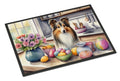 Decorating Easter Sheltie Doormat