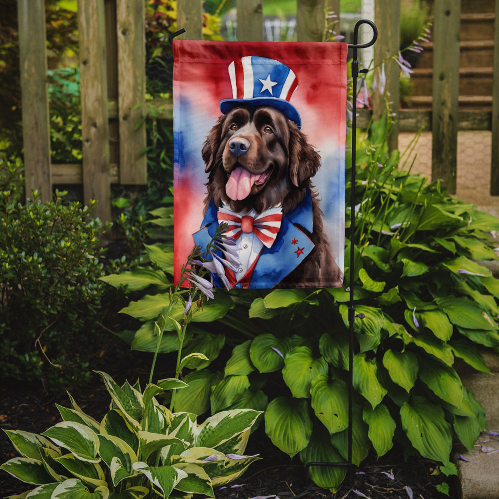 Newfoundland Patriotic American Garden Flag