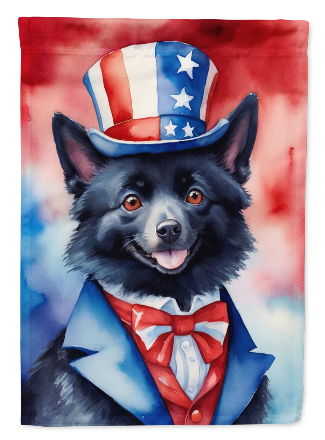 Schipperke Patriotic American Garden Flag