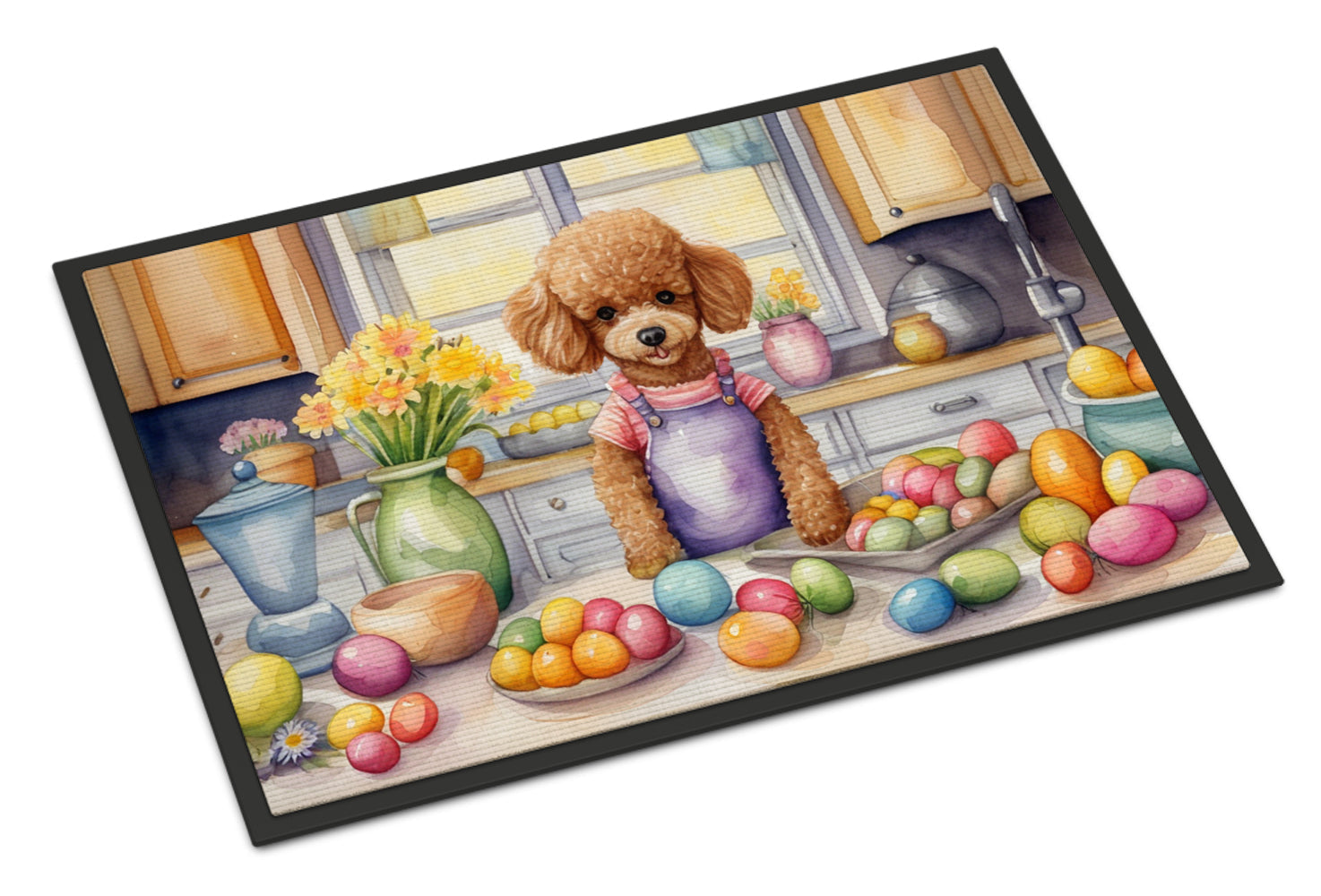 Decorating Easter Poodle Doormat