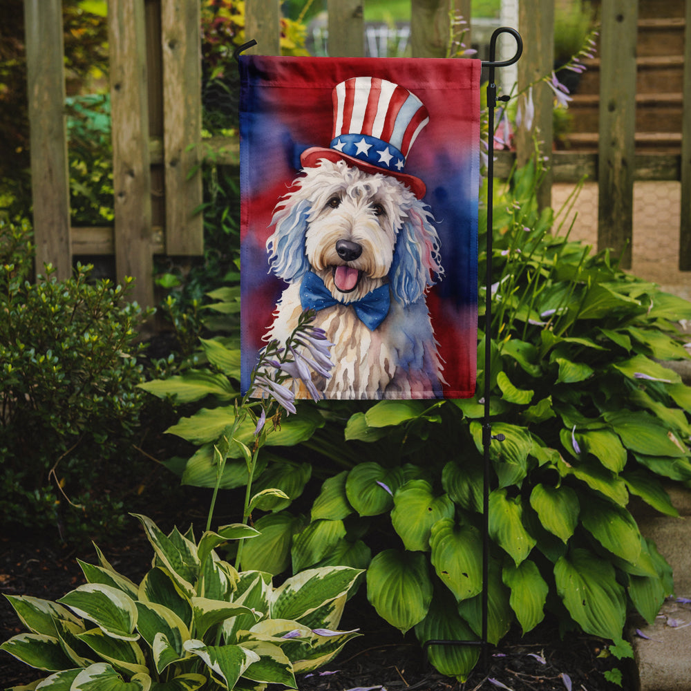 Komondor Patriotic American Garden Flag