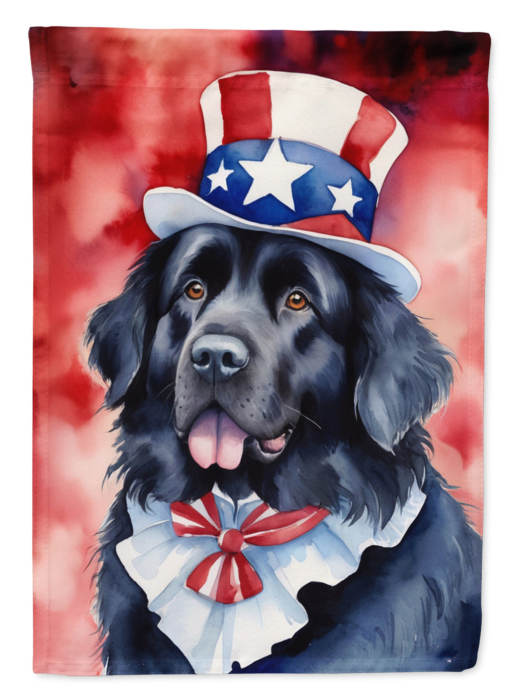 Newfoundland Patriotic American Garden Flag