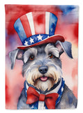 Schnauzer Patriotic American Garden Flag