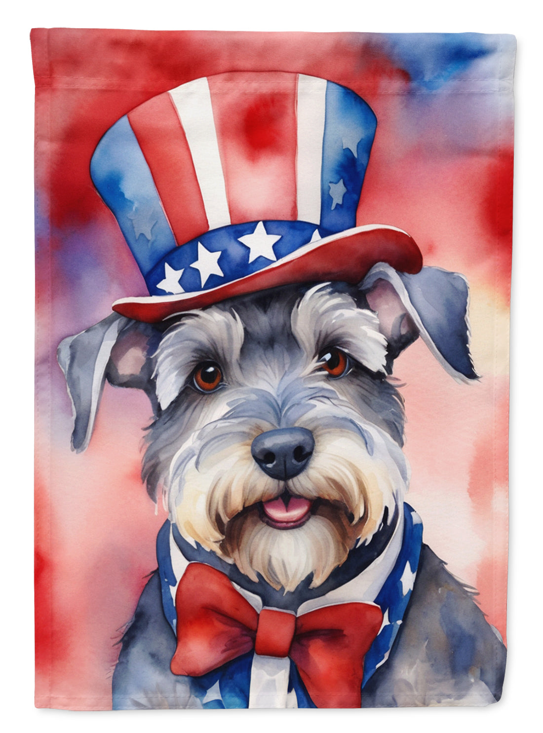Schnauzer Patriotic American Garden Flag