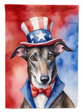 Greyhound Patriotic American Garden Flag