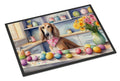 Decorating Easter Saluki Doormat