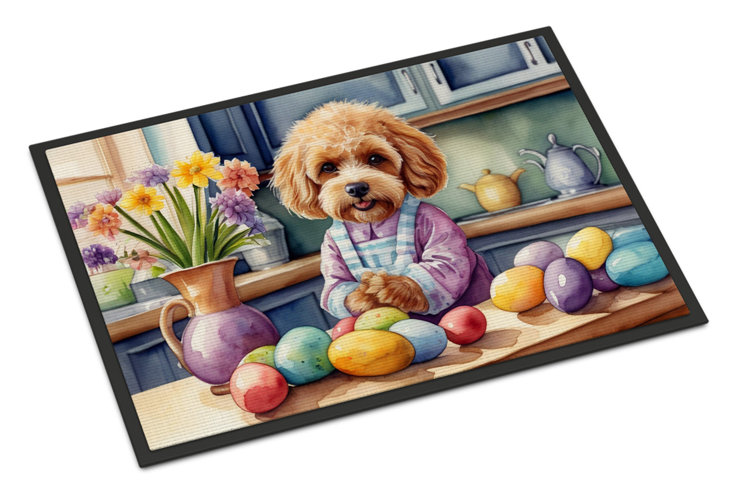 Decorating Easter Cockapoo Doormat