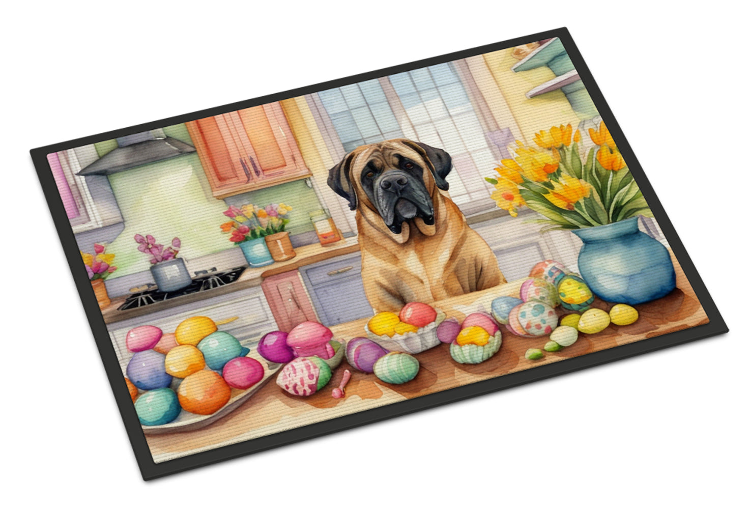 Decorating Easter Mastiff Doormat