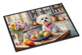 Decorating Easter Maltese Doormat