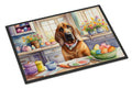 Decorating Easter Bloodhound Doormat
